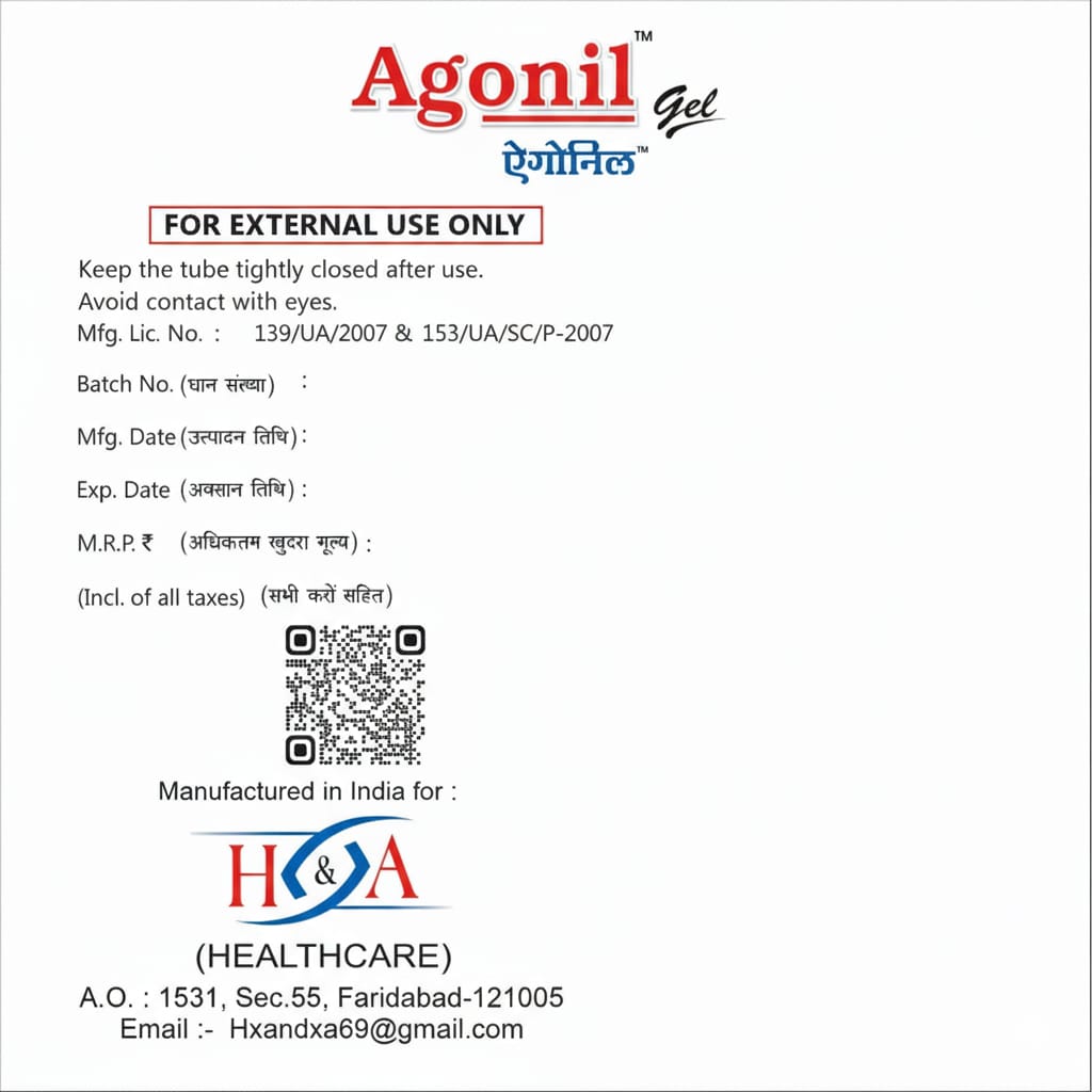 Agonil Pain Relief Gel – Fast-Acting Relief for Joint, Muscle & Nerve Pain (30 g)