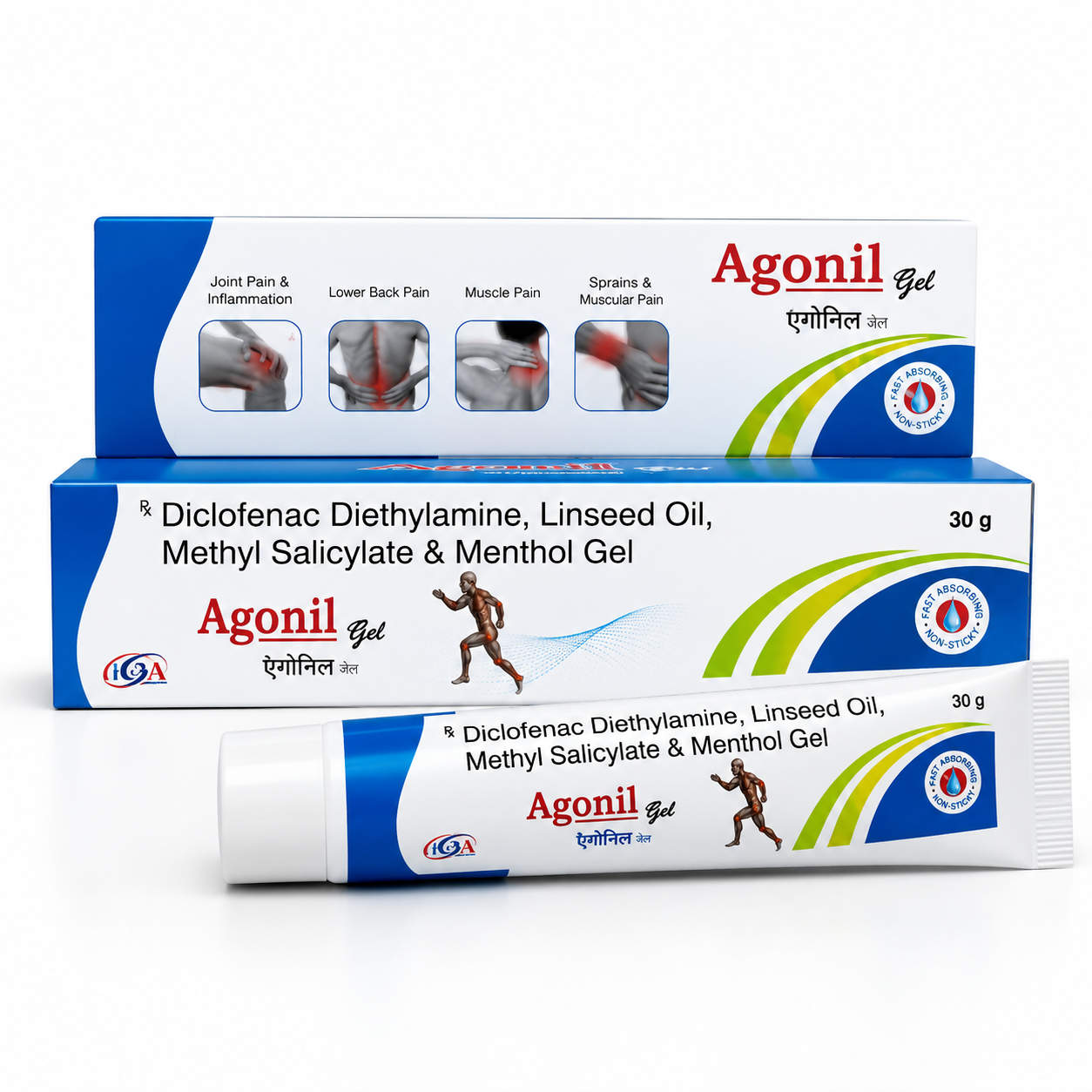 Agonil Pain Relief Gel – Fast-Acting Relief for Joint, Muscle & Nerve Pain (30 g)